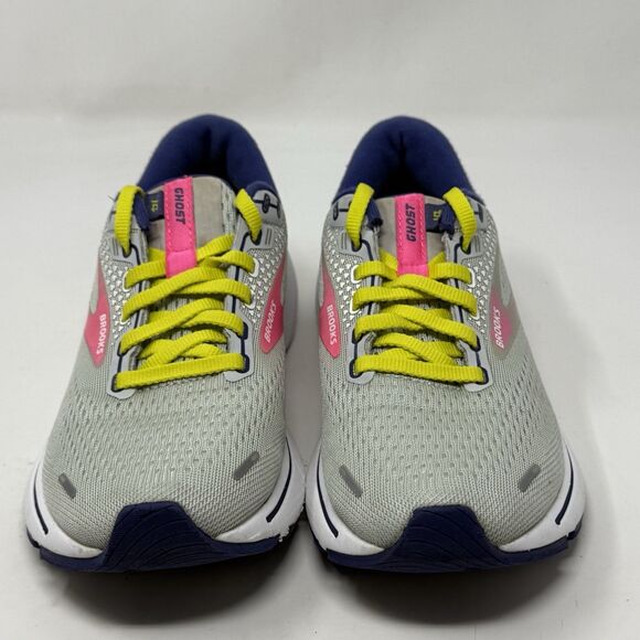 Brooks Ghost 14 Shoes Womens 6 Gray Pink Running Walking Lightweight Sneakers - Picture 6 of 16